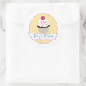 Cake Sprinkles Badge Logo Confetti Zelfgemaakte Ba Ronde Sticker (Tas)