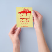 Cake Stall Bake Sale-advertentie Flyer (Hand)