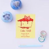 Cake Stall Bake Sale-advertentie Flyer (Enkel)