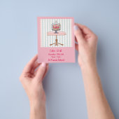 Cake Stall Bake Sale-advertentie Flyer (Hand)
