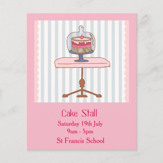 Cake Stall Bake Sale-advertentie Flyer (Voorkant)