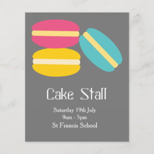 Cake Stall Bake Sale-advertentie Flyer