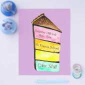 Cake Stall Bake Sale-advertentie Flyer (Enkel)