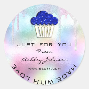 Cake Thuis Bakkerij Snoepjes Muffins Logo Ronde Sticker