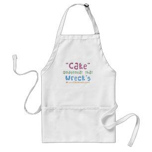 Cake Underneat die het pron wrakt Standaard Schort