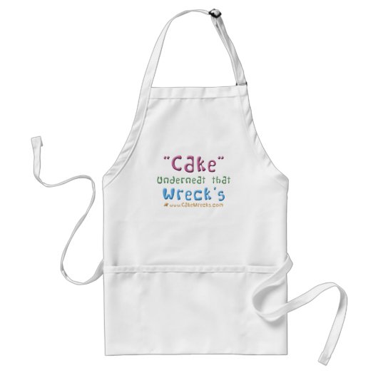 Cake Underneat die het pron wrakt Standaard Schort (Voorkant)
