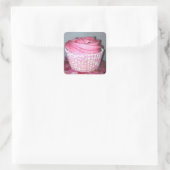 Cake Vierkante Sticker (Tas)