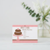  Cake Visitekaartje (Staand voorkant)