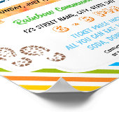 Cake walk musical cake sjabloon poster (Hoek)