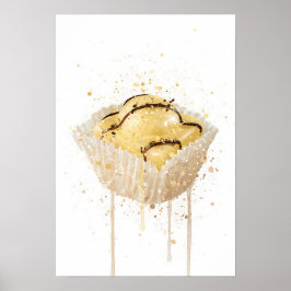 Cake Wall Art Print 'French Fancie Lemon'