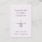 Cake water kleur Visitekaartje (Achterkant)