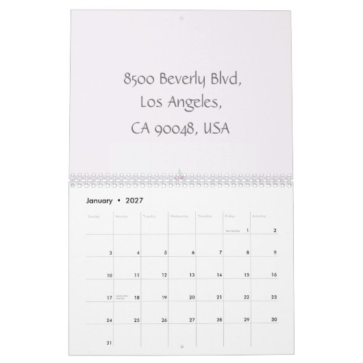 Cake waterverf Business Kalender (Jan 2027)