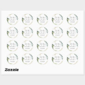 Cake Wedding Favor laat ze de Treat Doos eten Ronde Sticker (Vel)