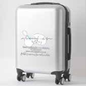 Cake Whisk Hand Getekend Logo Bakkerij Bedrijfsaut Sticker (Koffer)