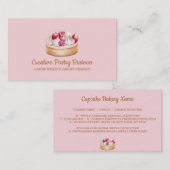 Cake whpped crème berry, zoete zoete vrucht visitekaartje (Voorkant / Achterkant)