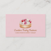 Cake whpped crème berry, zoete zoete vrucht visitekaartje (Voorkant)