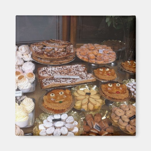 Cake winkel in Barcelona Magneet (Voorkant)