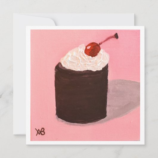 Cake with Cherry on Top Kaart (Voorkant)