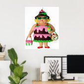 Cake Woman Poster (Thuiskantoor)
