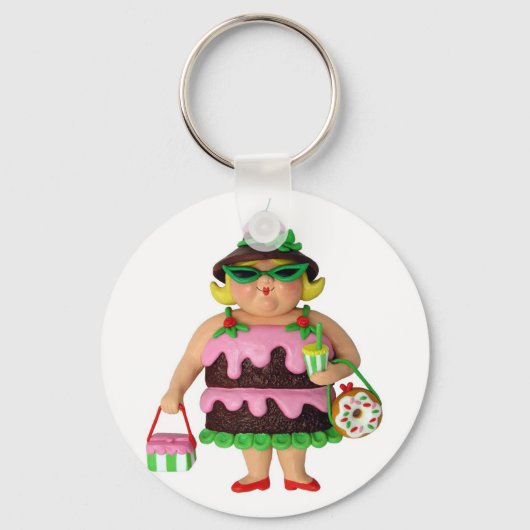 Cake Woman Sleutelhanger (Voorkant)