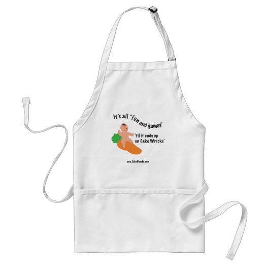 Cake Wrecks "Fun & Games" Apron Standaard Schort (Voorkant)