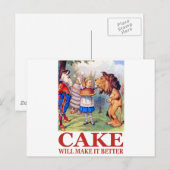 CAKE ZAL HET BETER MAKEN BRIEFKAART (Voorkant / Achterkant)