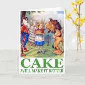 CAKE ZAL HET BETER MAKEN KAART (Gele Bloem)