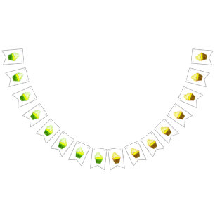 cakeekhoornkalligrafie moderne gelukkige verjaarda vlaggetjes