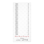 cakeekjes rode rackkaarten voor bakkerijen reclamekaart (Achterkant)