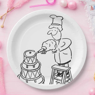 Cakemaker versiert reusachtige cake papieren bordje