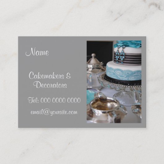 Cakemakers & Decorators Visitekaartje Afsprakenkaartje (Voorkant)