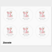 Cakemixer met kookmuts Bakkerij Ronde Sticker (Vel)