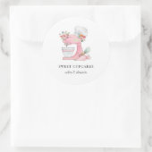 Cakemixer met kookmuts Bakkerij Ronde Sticker (Tas)