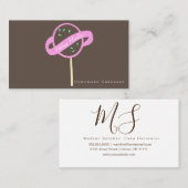 Cakepop Logo Banner Cake Decorator Swirls Visitekaartje (Voorkant / Achterkant)