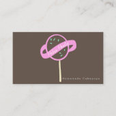 Cakepop Logo Banner Cake Decorator Swirls Visitekaartje (Voorkant)