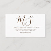 Cakepop Logo Bow Banner Cake Decorator Swirls Visitekaartje (Achterkant)