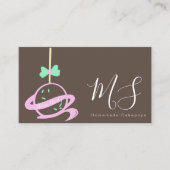 Cakepop Logo Bow Banner Cake Decorator Swirls Visitekaartje (Voorkant)