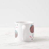 Cakepop Sprinkles Heart Confetti Pattern Monogram Espresso Kop (Achterkant)