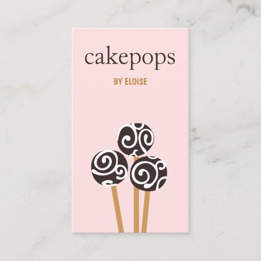 Cakepops Pastry Chef Catering Visitekaartje (Voorkant)