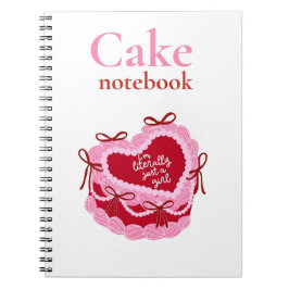 Cakerecept journaal voor bakliefhebbers notitieboek