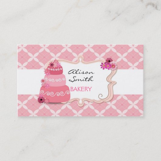 Cakes Bakery Business Cards Visitekaartje (Voorkant)