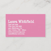 Cakes Bakery Sweet Behandelt Visitekaartje (Achterkant)