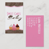 Cakes Bakery Sweet Behandelt Visitekaartje (Voorkant / Achterkant)