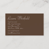 Cakes Bakery Sweet Behandelt Visitekaartje (Achterkant)