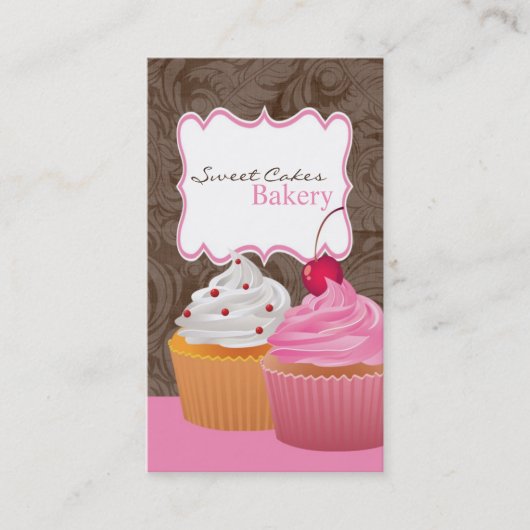 Cakes Bakery Sweet Behandelt Visitekaartje (Voorkant)
