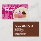 Cakes Bakery Sweet Behandelt Visitekaartje (Voorkant / Achterkant)