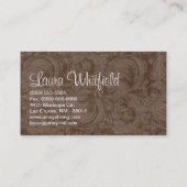 Cakes Bakery Sweet Behandelt Visitekaartje (Achterkant)