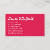 Cakes Bakery Sweet Behandelt Visitekaartje (Achterkant)