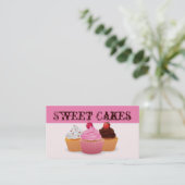 Cakes Bakery Sweet Behandelt Visitekaartje (Staand voorkant)