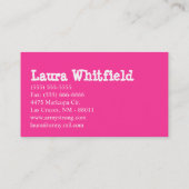 Cakes Bakery Sweet Behandelt Visitekaartje (Achterkant)